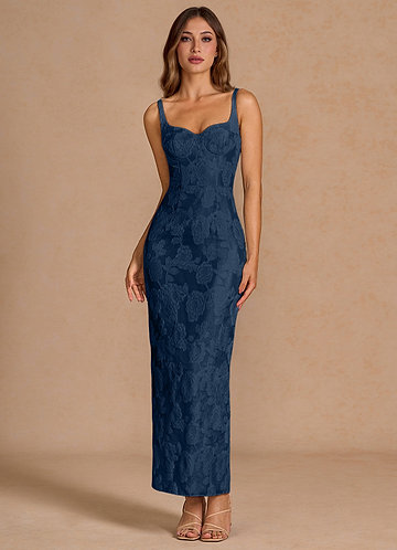 vestido Maxi Azul Marinho Odette image1