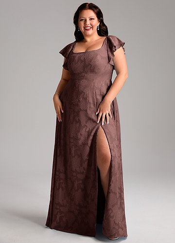 Espresso Plus Size Bridesmaid Dresses