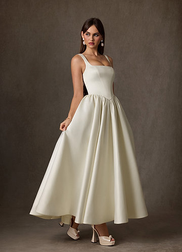 green emerald velvet dress Buff Cream Wedding Dress| Wedding Gowns L / Cream / Lace