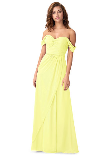 canary yellow bridesmaid dresses