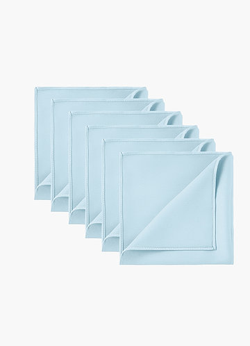 front Ensemble de 6 pochettes de costume assorties en satin extensible pour garçons d'honneur