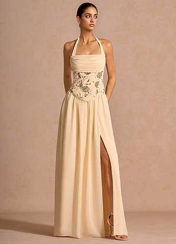 Kleid Evariel Goldene Pailletten image1