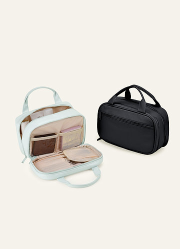 front Multi-Compartment Large Capacity Makeup Bag
