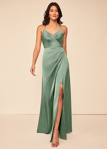 Trumpet Backless High Neck Halter Bridesmaid Dresses (AF0029