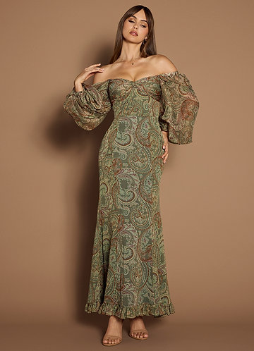 Rina Sage Paisley Maxi Dress image1