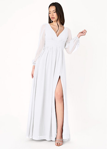 Kelly White Long Sleeve Maxi Dress image1