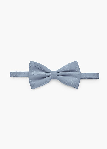 front Floral Burnout Adjustable Bow Tie