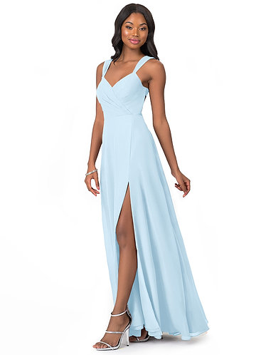 sky blue bridesmaid dress