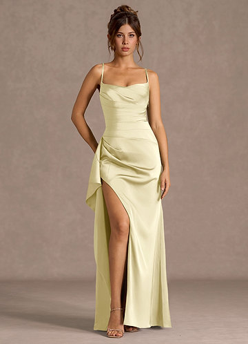 Thora Lemon Sorbet Open Back Prom Dress image1