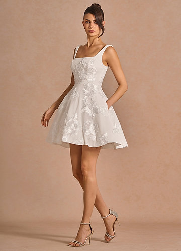 Brynn Cloud White Mini Dress image1