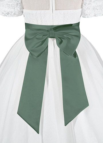 front Matte Satin Sash with Back Bow 0