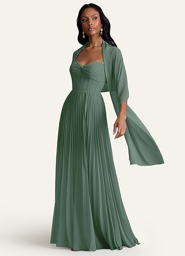 front Azazie Matchande Färg Ireland Chiffongsjal