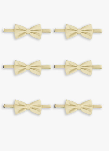 front Nœud papillon extensible en satin ajustable – Ensemble de 6 pièces