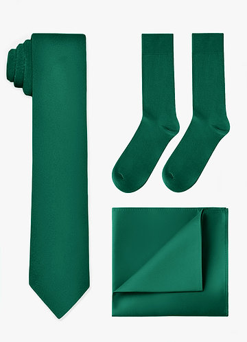 front Matching Wide Tie & Pocket Square & Socks Set