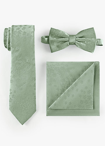 front Jacquard Skinny Tie & Strik & Pochet Set