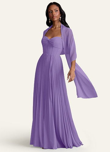 front Azazie Matching Color Ireland Chiffon Shawl