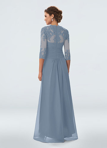 dusty blue mother of bride dress