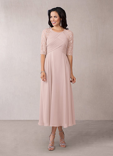 dusty rose mother of bride dress