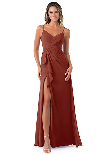 terracotta dress bridesmaid