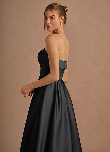 Lucienne Black Midi Dress image1