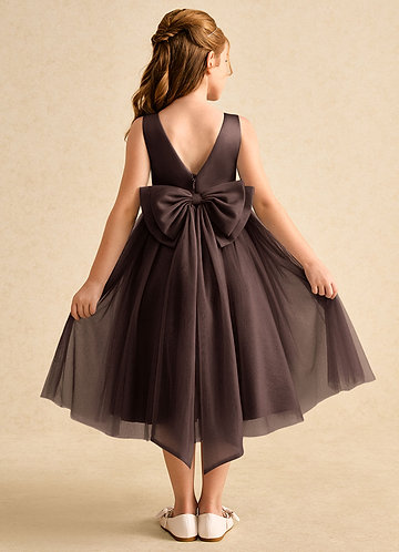 round neck chiffon dress KissProm Sheath Appliqued Bridesmaid in Rose Petal, Rose Petal / 28 Luxury Beaded Champagne Off-Shoulder WS22 Fit:Short The loose fit paired