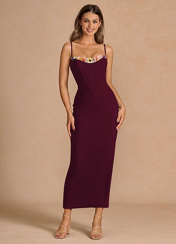 Liliah Merlot Maxi Dress image1