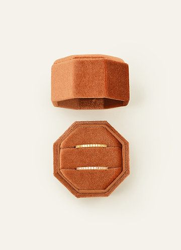 front Wedding Day Velvet Ring Box