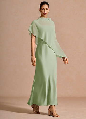 Robe Longue Vert Clair Elinae image1