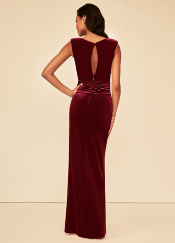 back_Azazie Blair Velvet Dress
