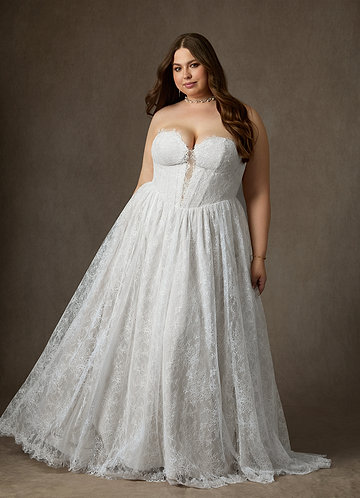 Illusion Plus Size Wedding Dresses | Azazie AU
