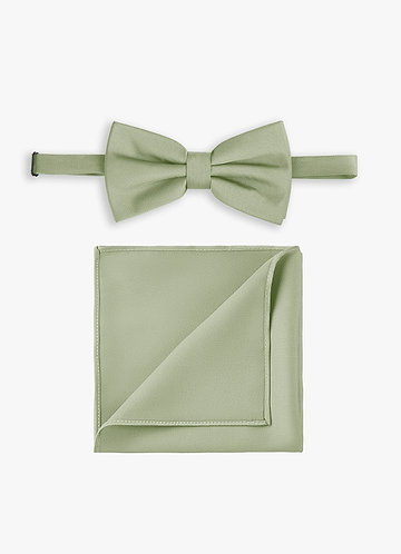front Set papillon e fazzoletto da taschino in raso elasticizzato