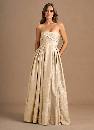 Maelis Vintage Champagne Maxi Gown image1