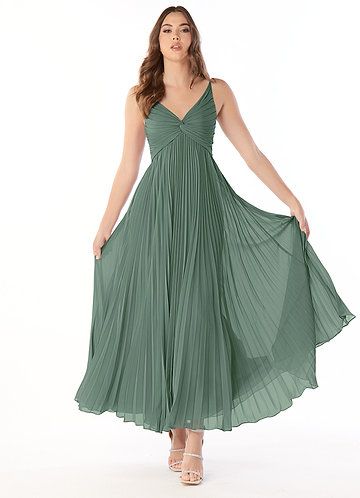 ankle length bridesmaid dresses Colorful Simple Mermaid Ankle Length Bridesmaid Dresses Online, BG380 –  RomanBridal main image 0