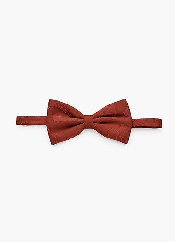 front Floral Burnout Adjustable Bow Tie
