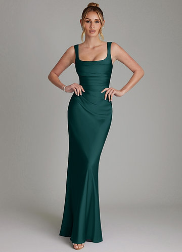 princess polly baby blue dress Hunter Green Bridesmaid Dresses main image 1