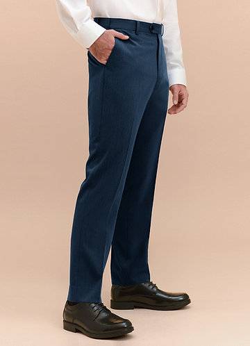 front William Dark Navy Comfort Blend Dress Pants