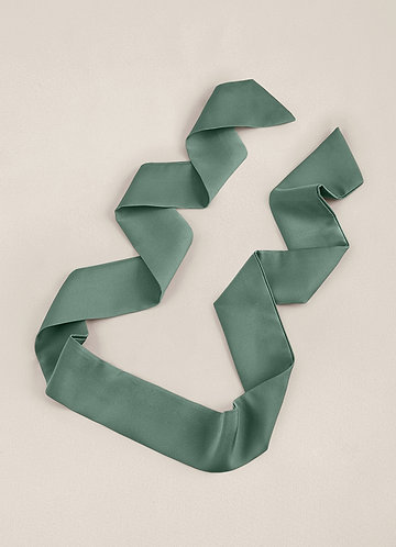 front Matching Color Stretch Satin Hair Scarf