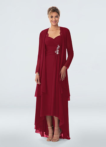 mother of the bride maroon dresses