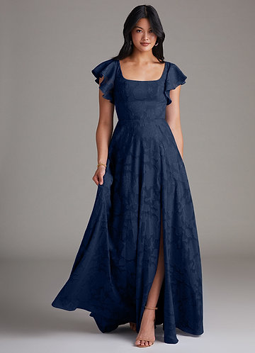 azazie navy blue bridesmaid dresses Azazie Bondi