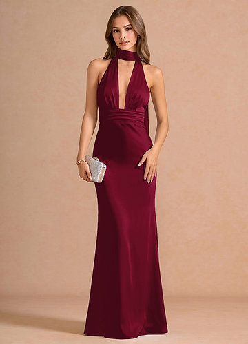 Linnea Merlot Maxi Dress image1