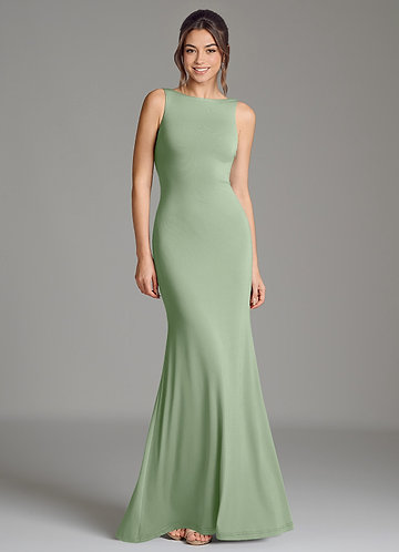 light pink strapless bridesmaid dress Brina Draped Jersey Dress