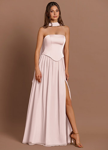 basque waist bridesmaid dress Pleated Sweetheart Basque Waist Wedding Dress main image 1