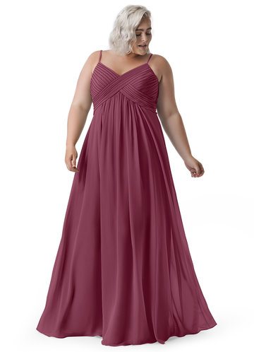 plus size wine colored bridesmaid dresses