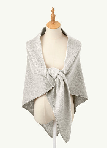 front Brushed Knit Tie Wrap