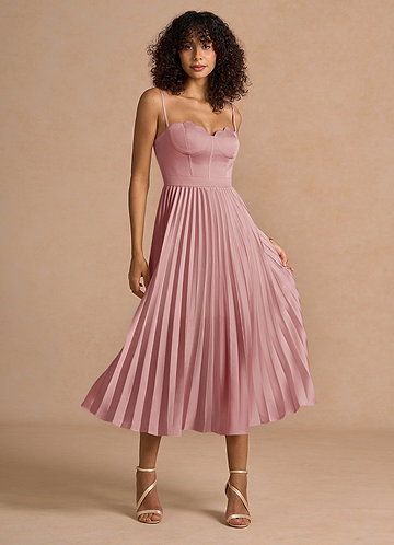 Amélie Light Pink Midi Dress image1
