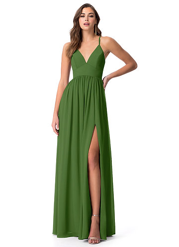 martini olive bridesmaid dress