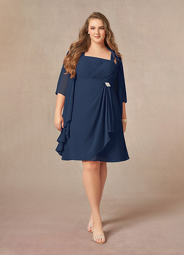 Plus Size Navy Blue Women suits Slim Fit Fashion Mother of the Bride Prom  Party