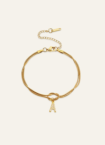 front Pulsera personalizada con nudo de amor infinito