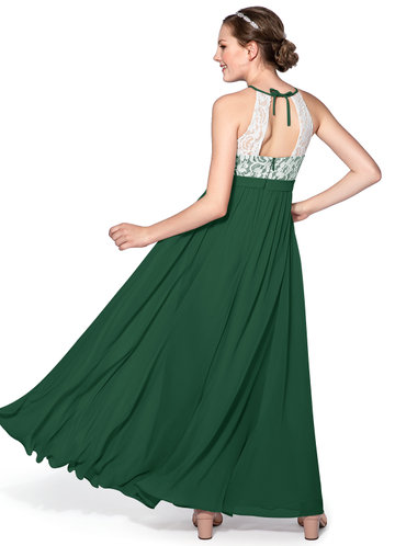 olive green junior bridesmaid dress