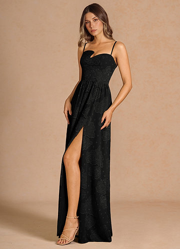 Robe Longue Noir Philomena image1
